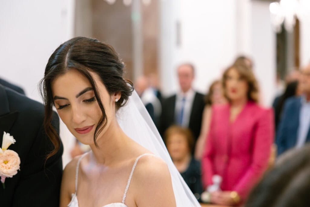 Wedding ceremony in Capri in the church