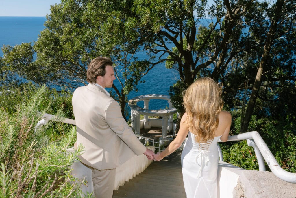 Capri engagement session in Villa Lysis