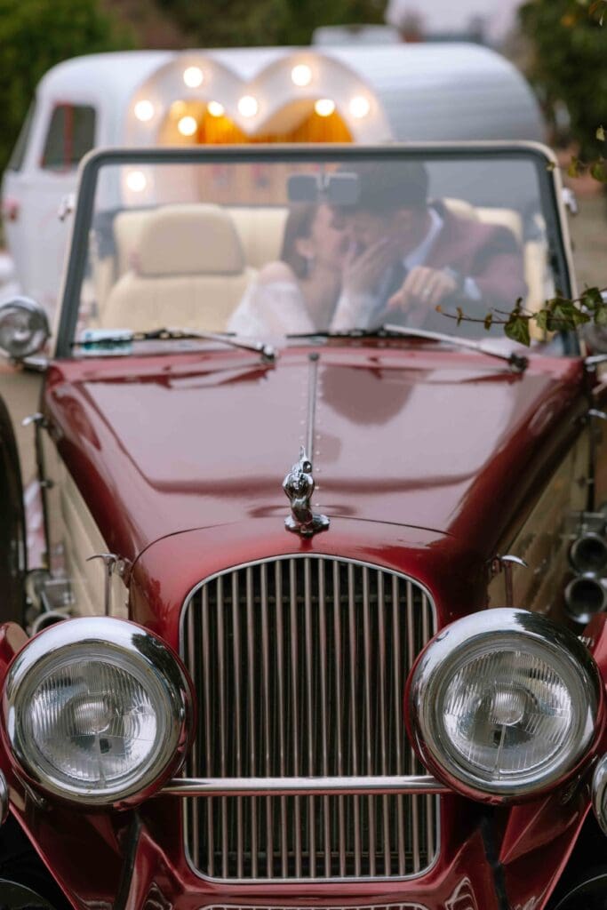 Wedding session in retro car Poznan, International Wedding Photographer Poznan