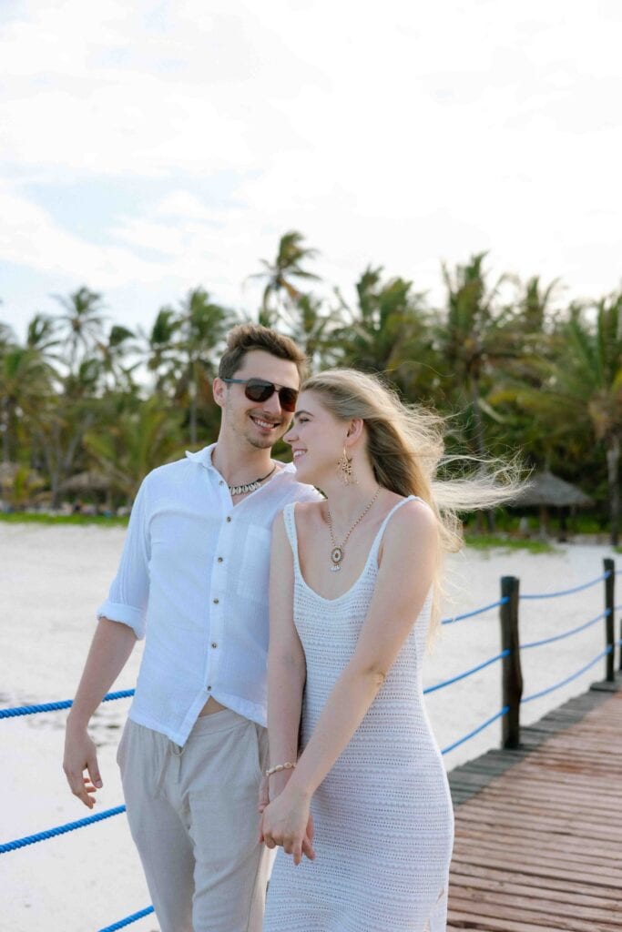 Couple session on the beach in Zanzibar in Dongwe Club Vacanze