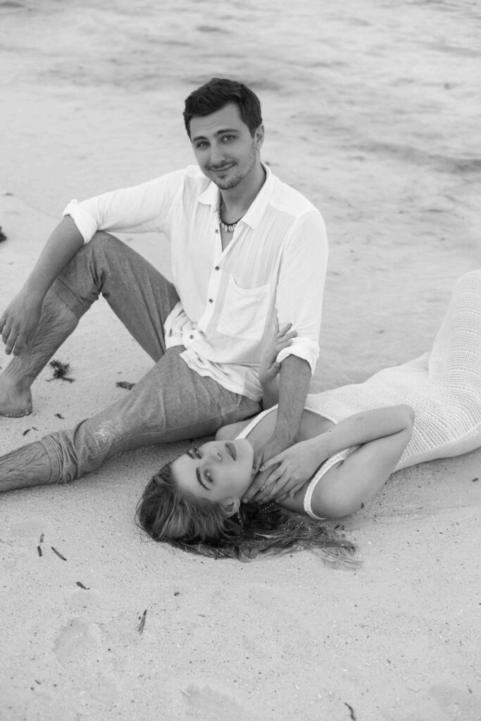 Couple session on the beach in Zanzibar