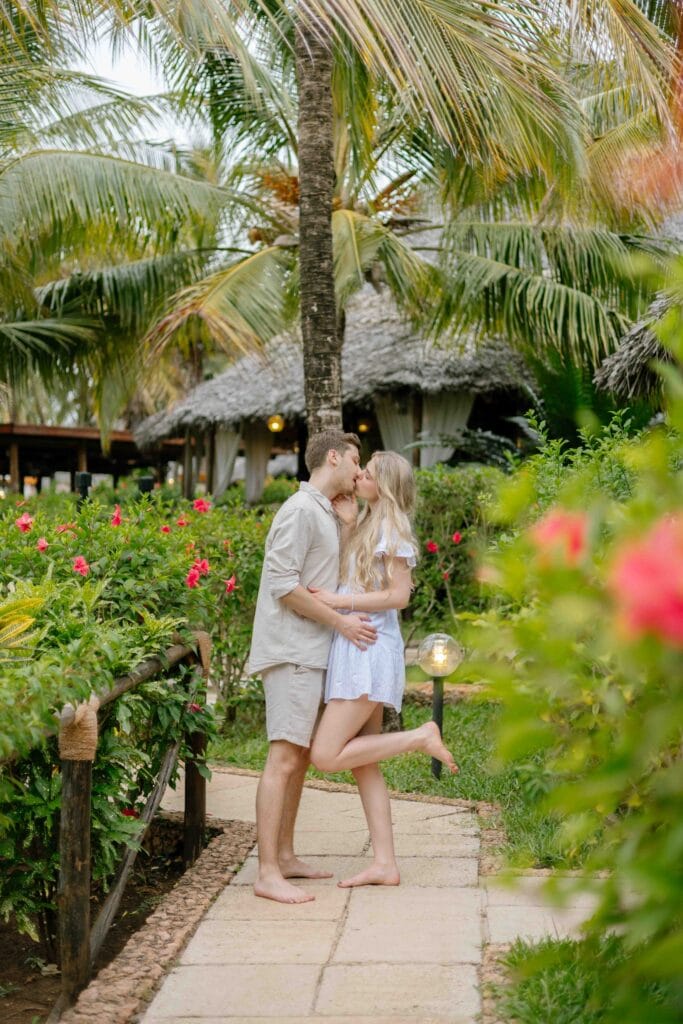 Tropical Couple session in Zanzibar in Dongwe Club Vacanze