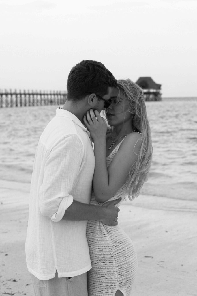 Couple session on the beach in Zanzibar