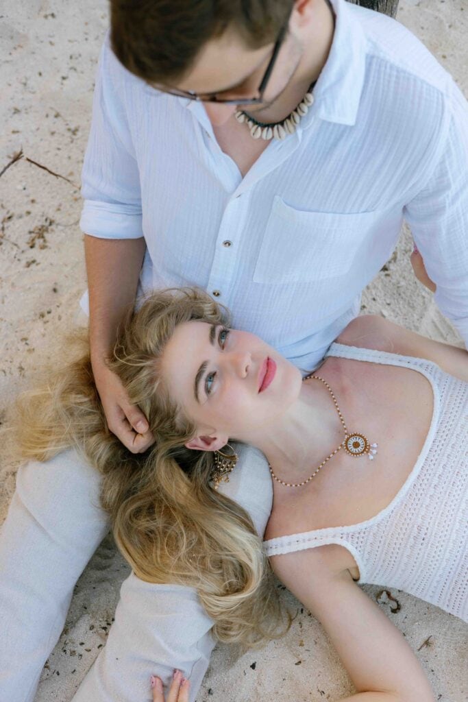 Couple session on the beach in Zanzibar
