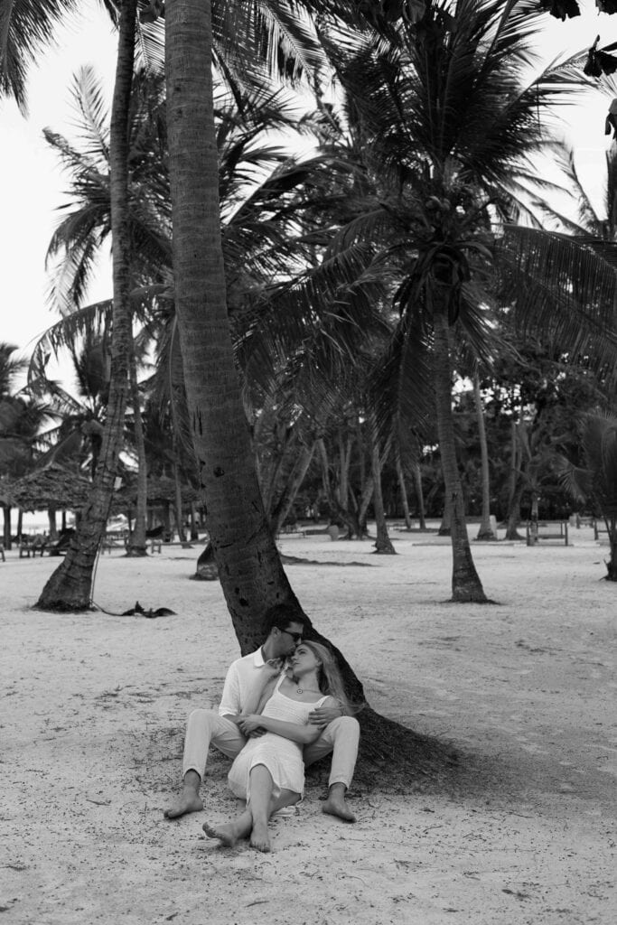 Couple session on the beach in Zanzibar