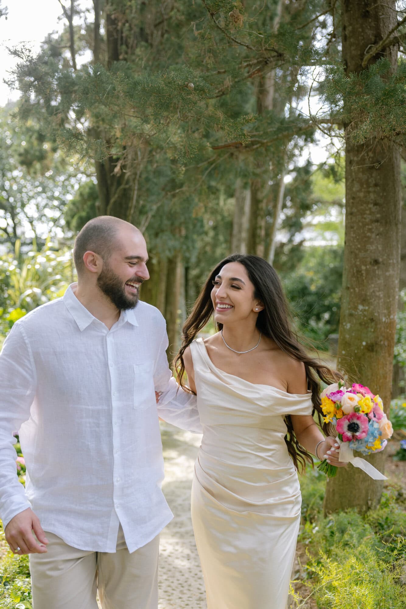 Engagement sesion in Capri in Villa San Michele