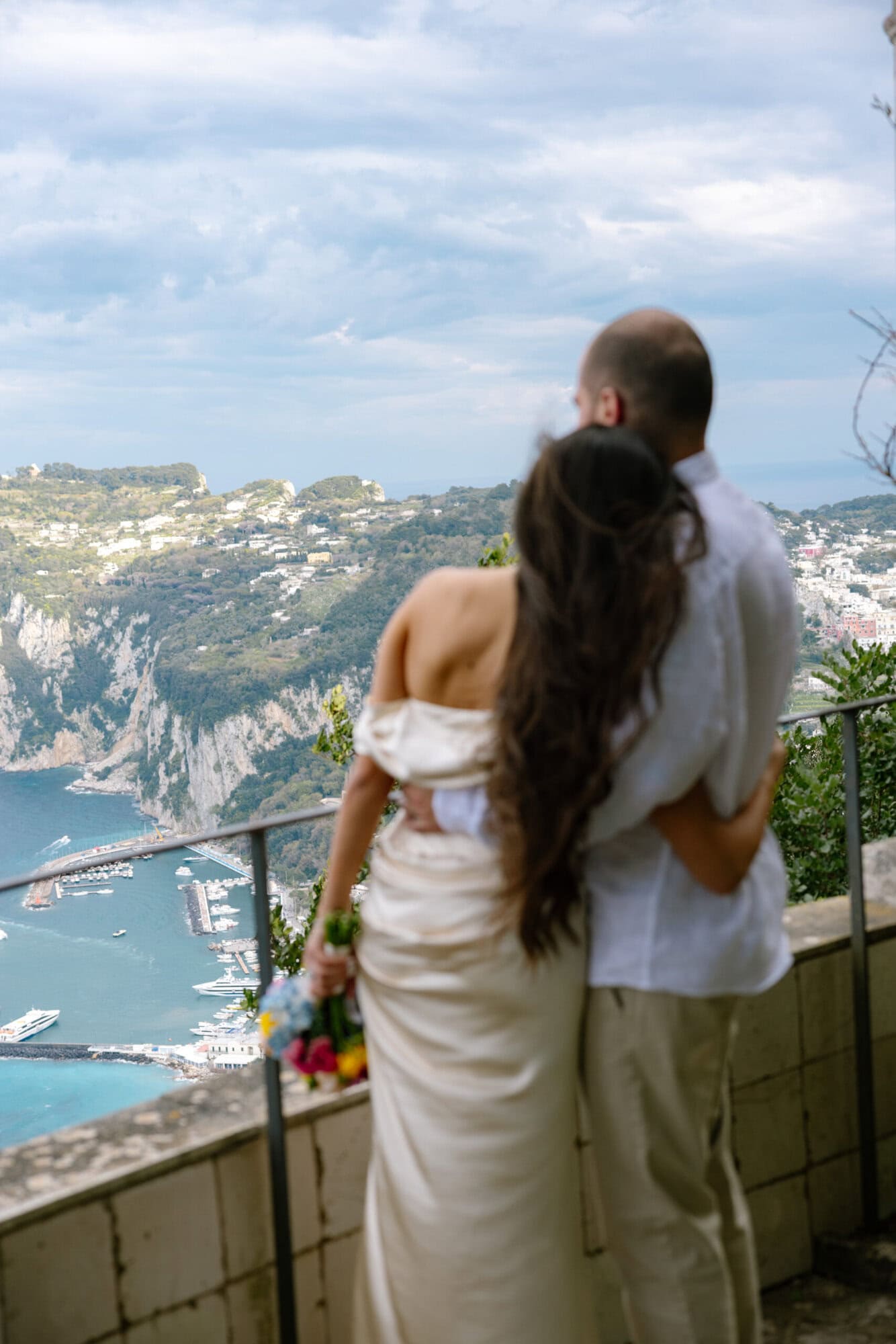 Engagement sesion in Capri in Villa San Michele
