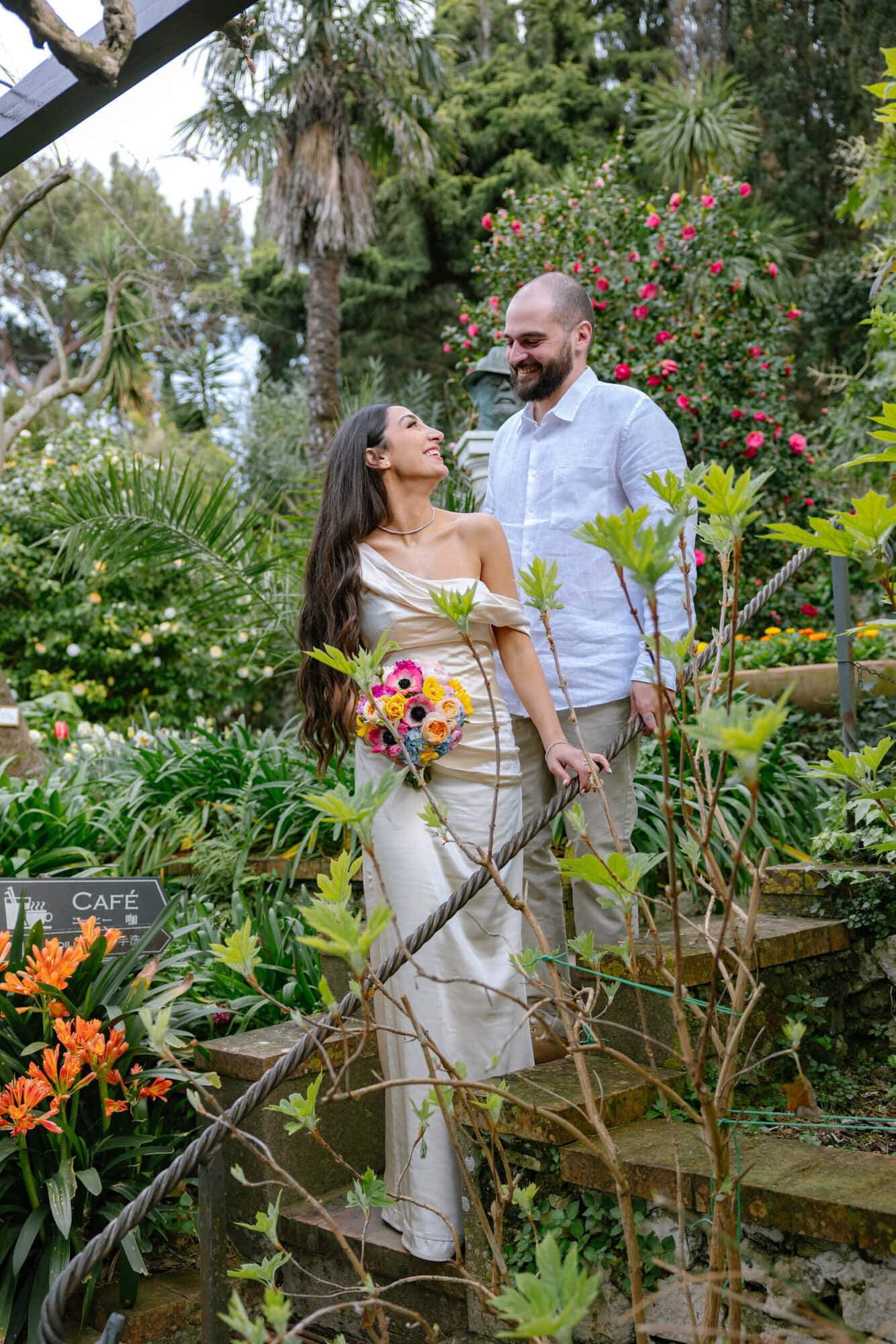 Engagement sesion in Capri in Villa San Michele