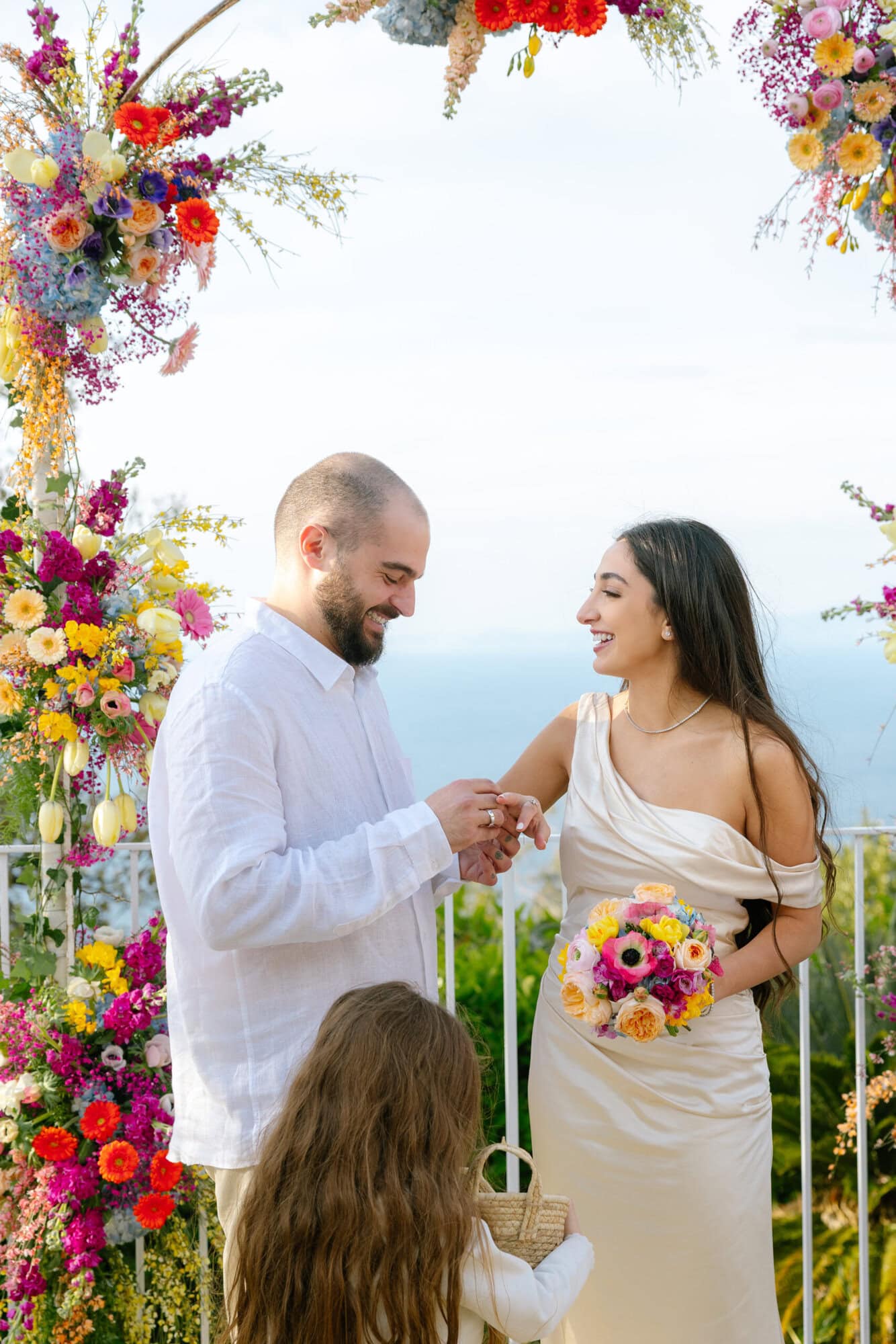 Engagement proposal ceremony in Capri Villa Bluelens photo