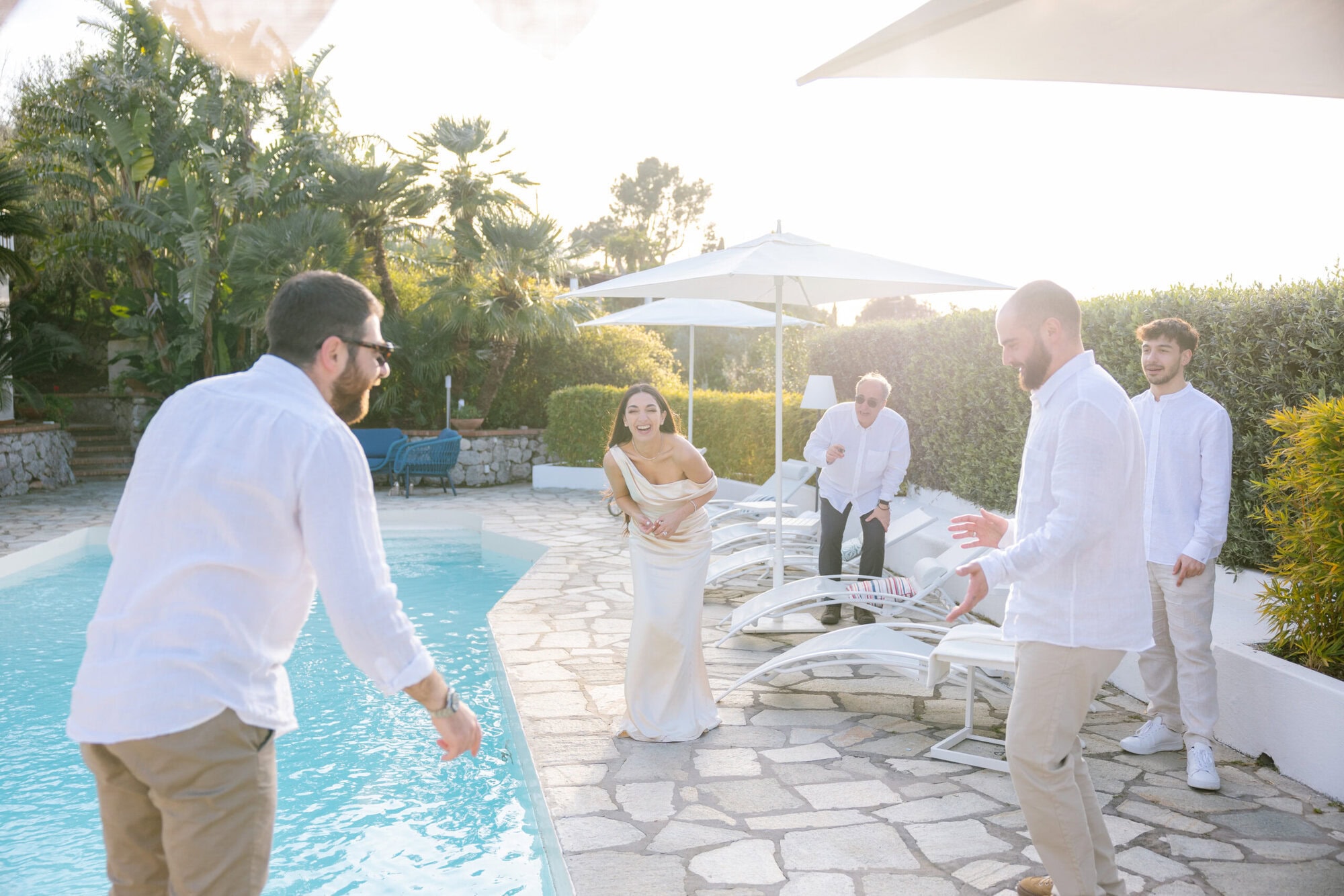Engagement party in Capri Villa Bluelens photo