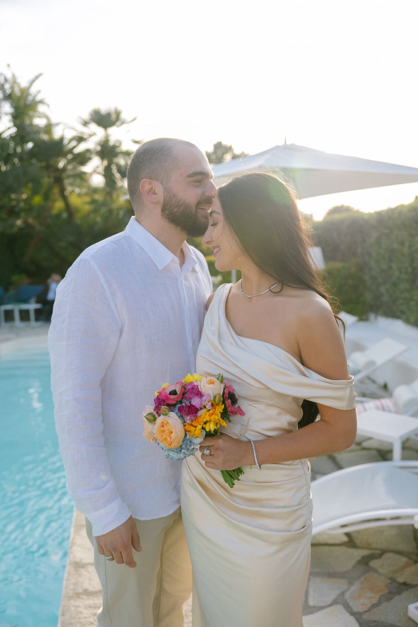 Engagement proposal reportage in Capri Villa Bluelens photo