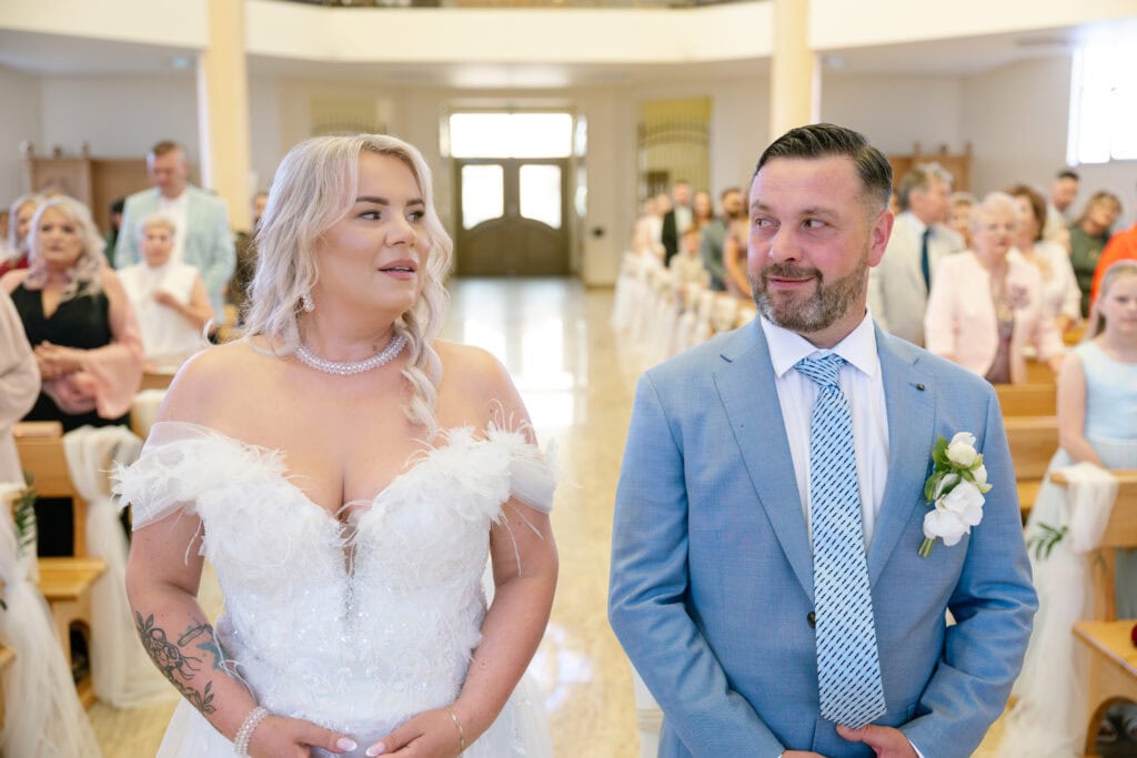 Wedding in church in Poland