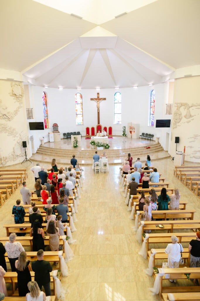 Wedding in church in Poland