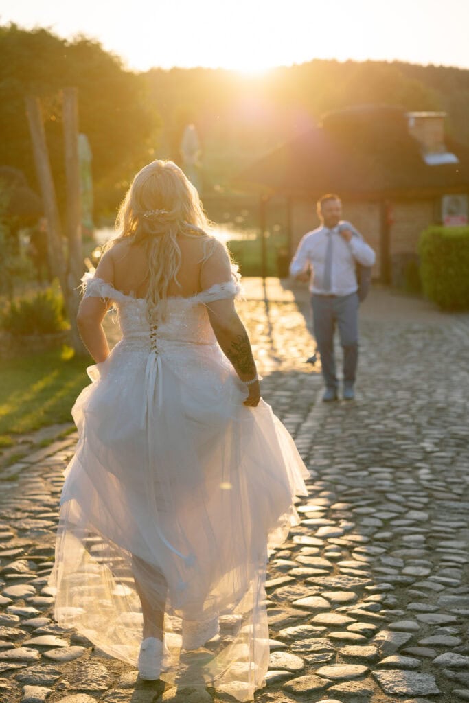 sunset wedding session Kormoran Sulecin Poland