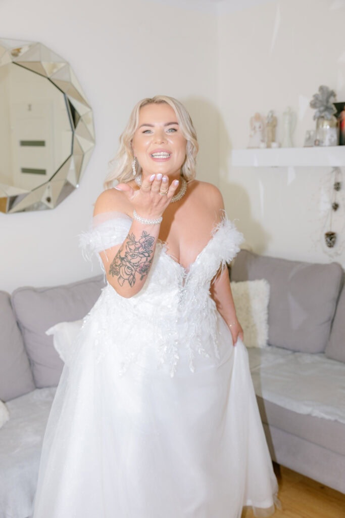 Wedding preparation bride
