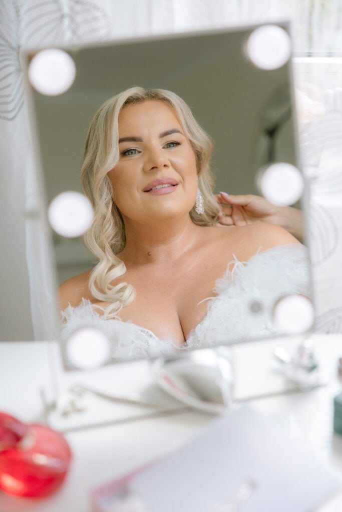 Wedding preparation bride