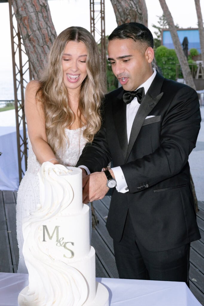 American Wedding at luxury hotel spain editorial wedding photographer