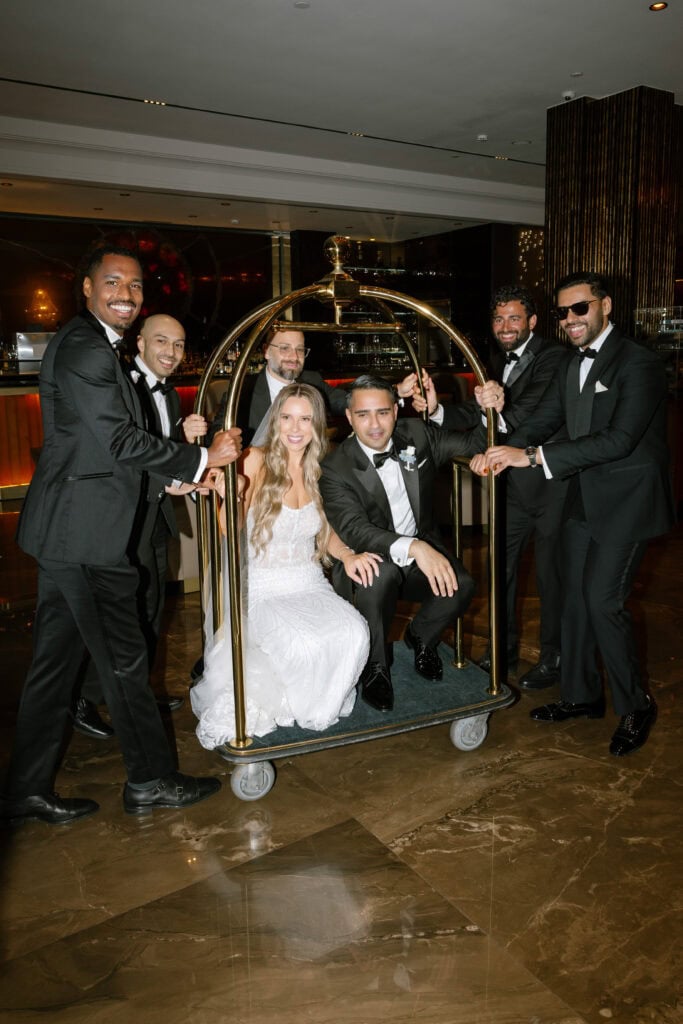 American Wedding ceremony at luxury hotel spain editorial wedding photographer