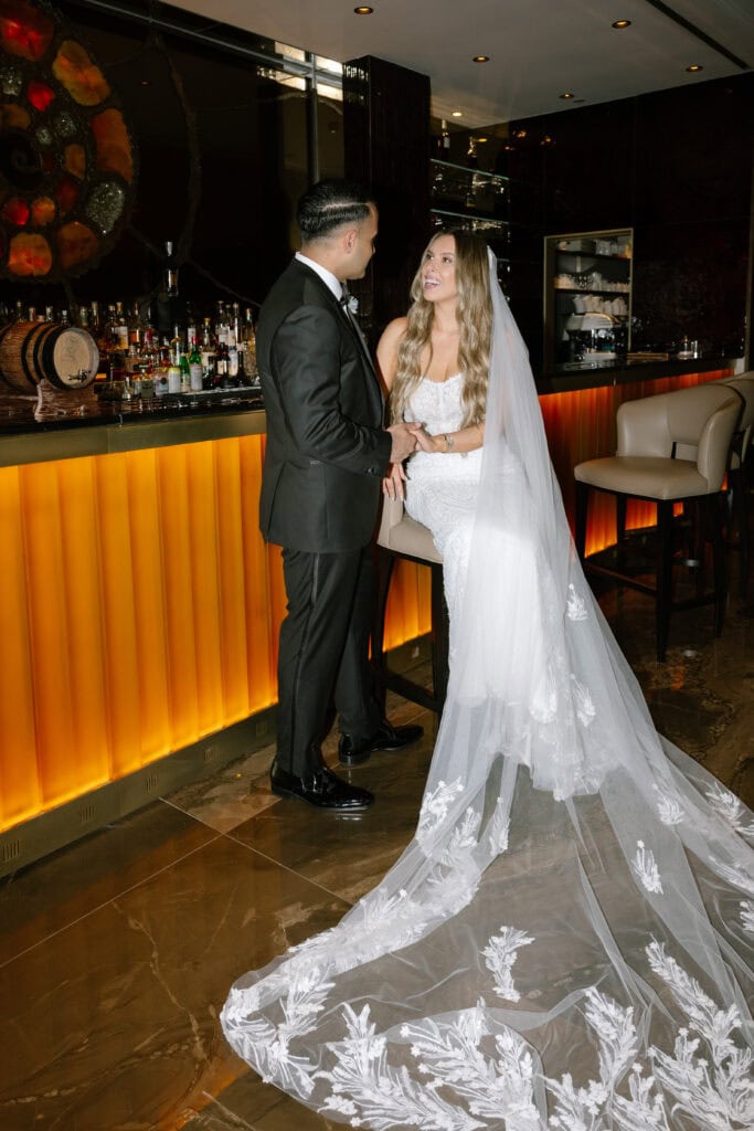 American Wedding ceremony at luxury hotel spain editorial wedding photographer