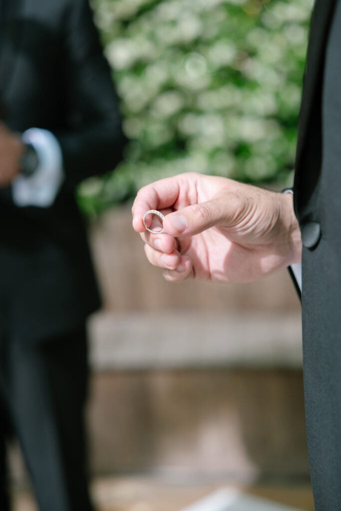 American Wedding ceremony at Alabriga hotel spain editorial wedding photographer