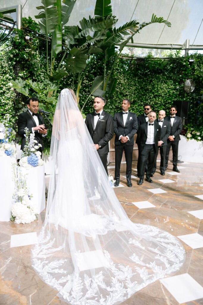 American Wedding ceremony at Alabriga hotel spain editorial wedding photographer